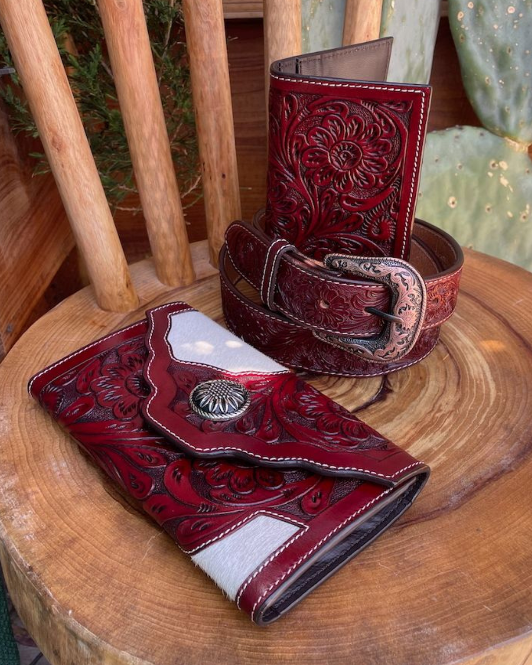 Outback King | Western Clutch Purse | Indian Cherry