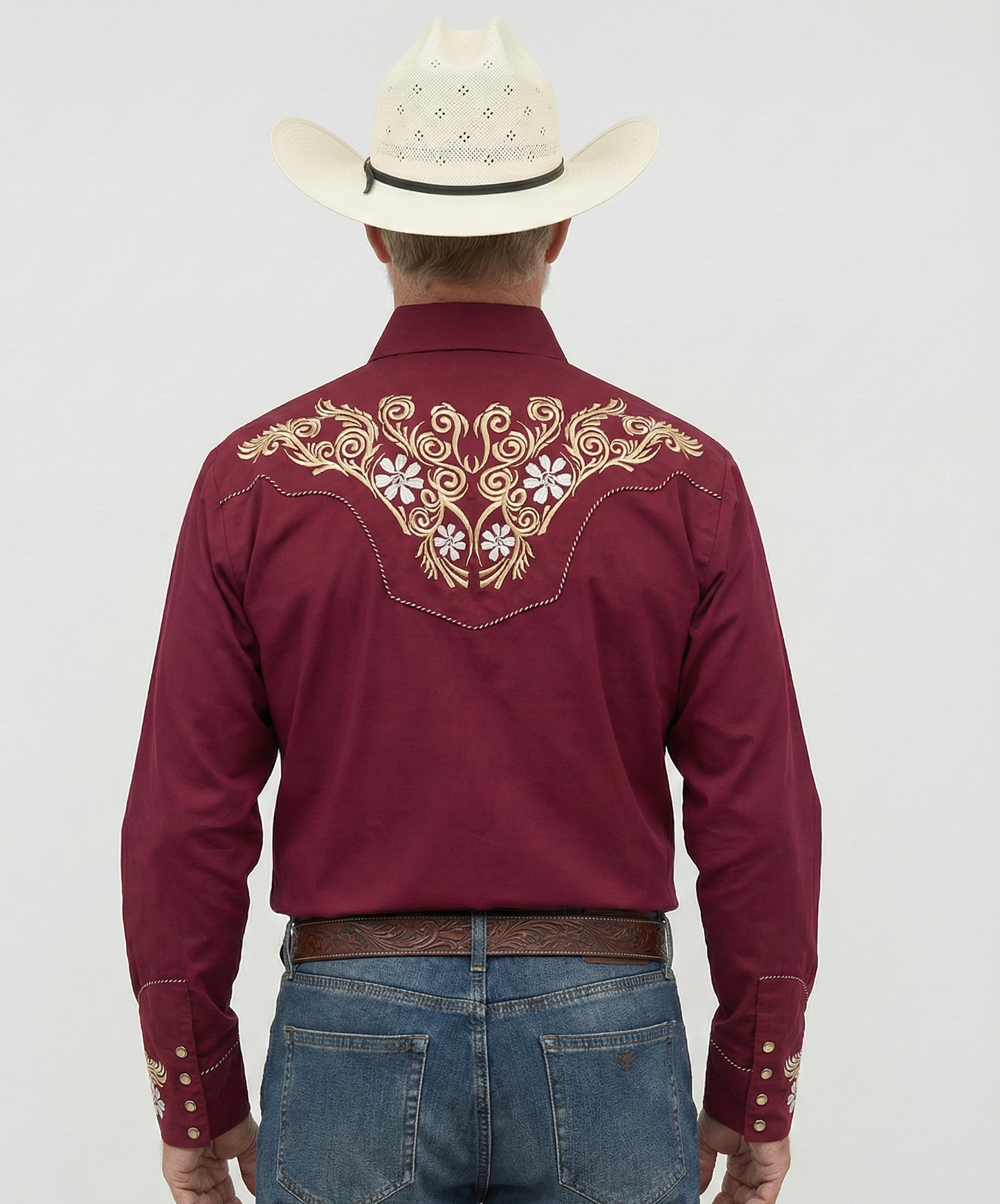 Outback King | Men’s Ranger Shirt | Crimson Burgundy