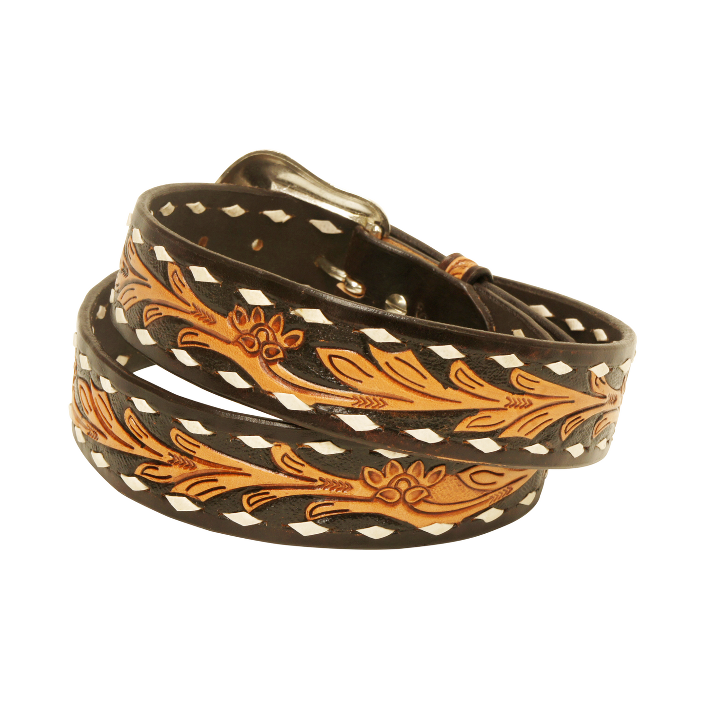 Outback King | Premium Western Belt | Retro Buckstitch
