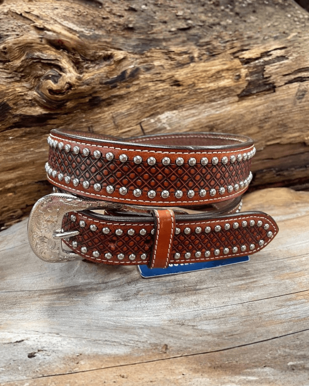 Outback King | Premium Western Belt | Nail Head V8