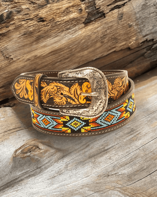 Outback King | Beaded Western Belt | Multi