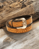 Outback King | Premium Western Belt | Leaf Scroll