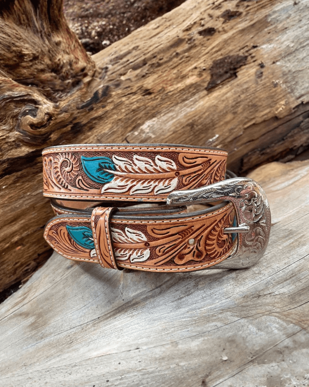 Outback King | Premium Western Belt | Blue Duck