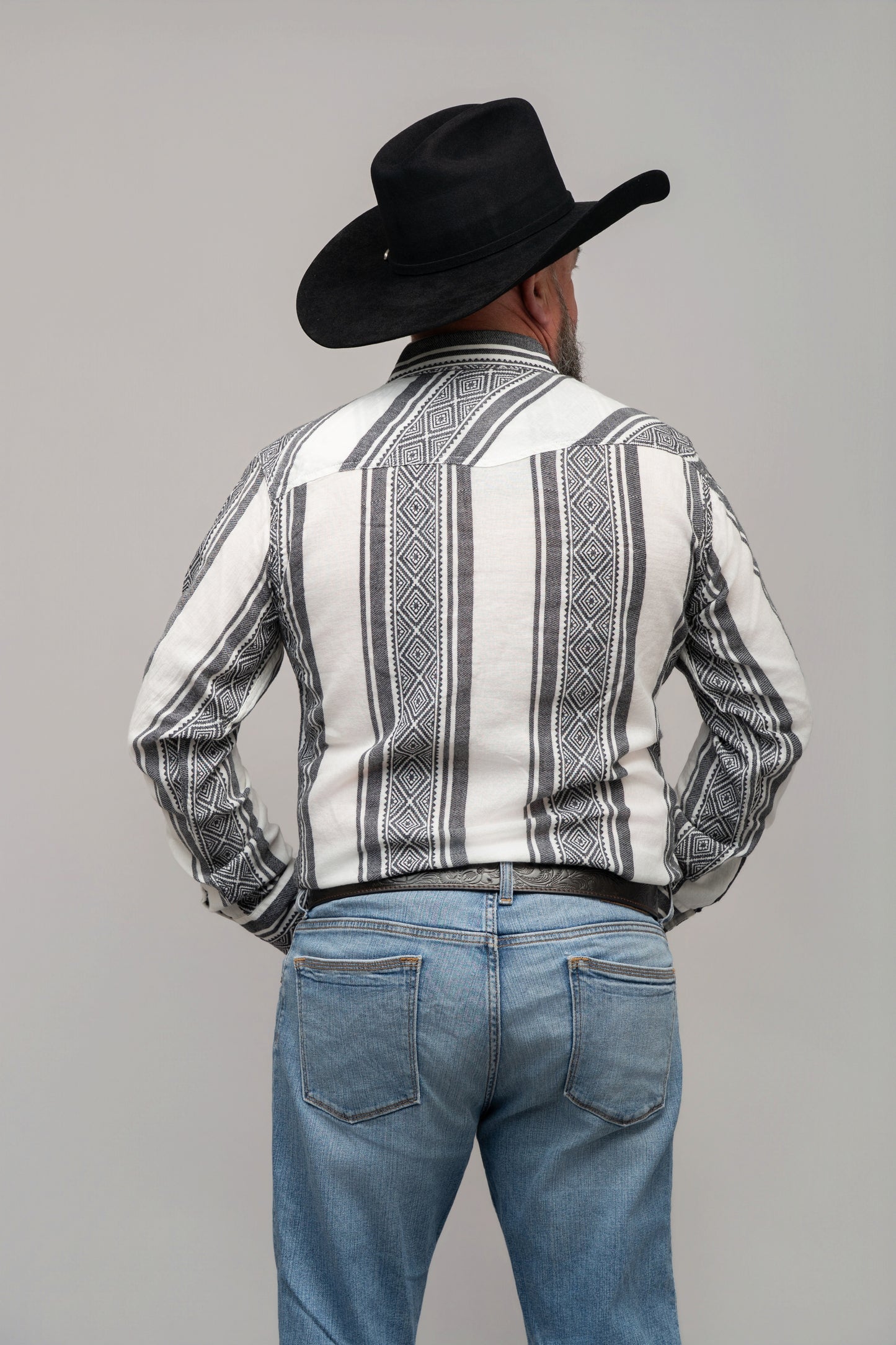 Outback King | Men's Frontier Shirt | Grey Diamond