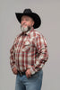 Outback King | Men's Legend Logo Shirt | Red/Blue Check