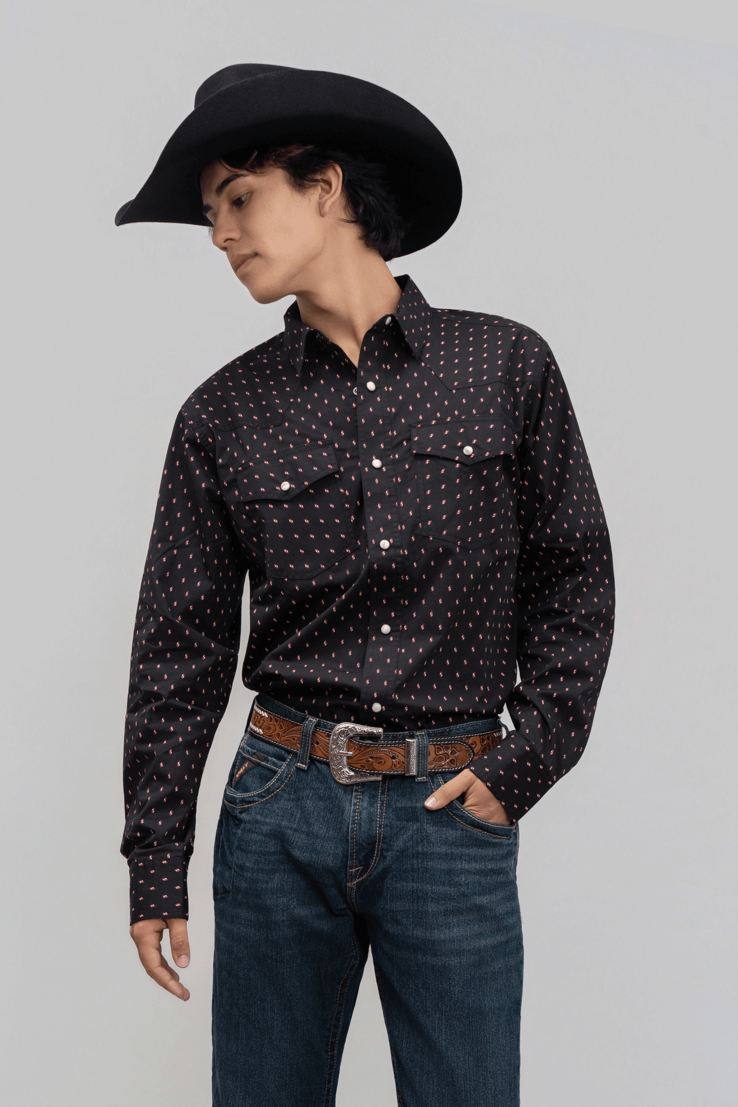 Outback King | Men's Frontier Shirt | Red Eye Black