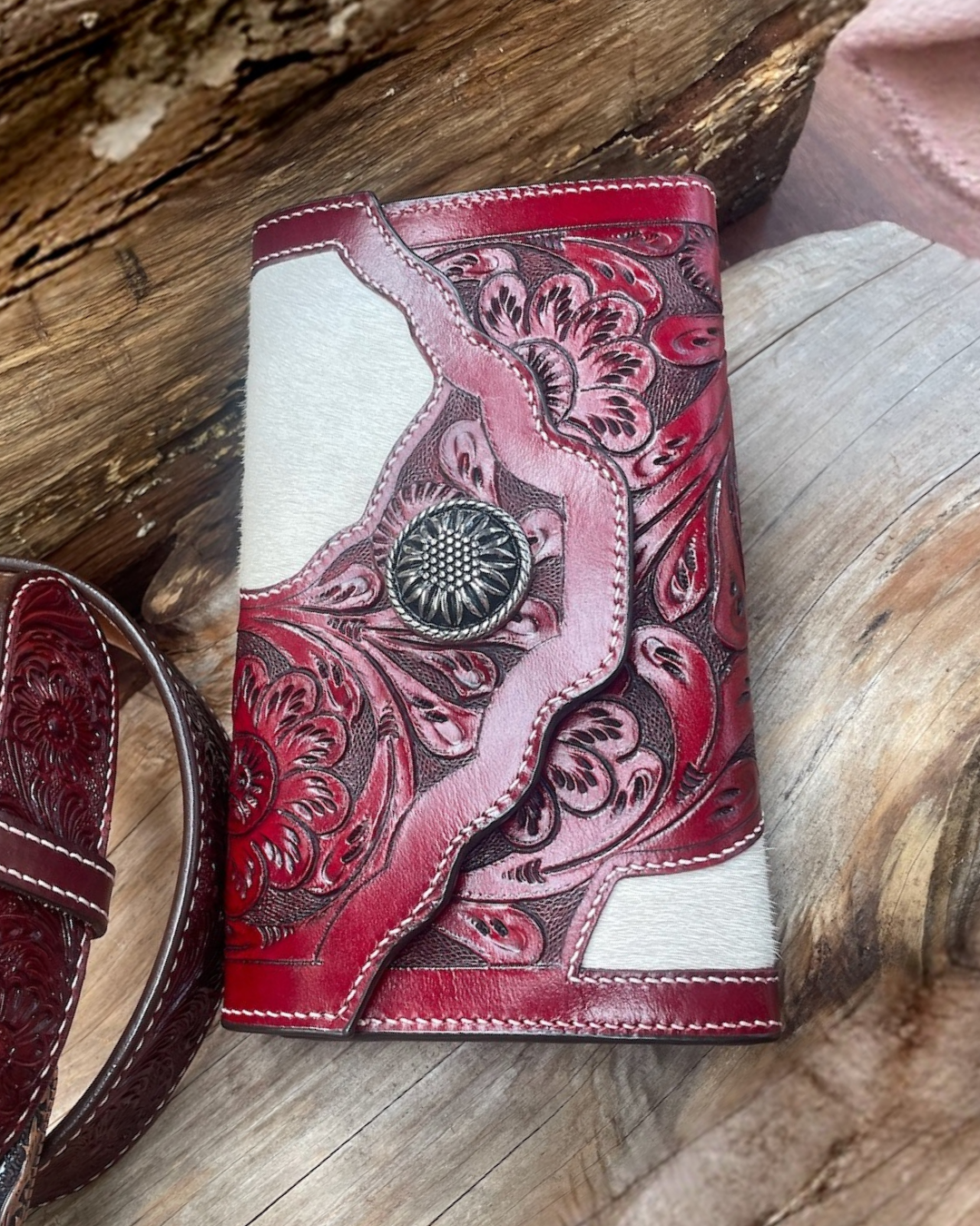 Outback King | Western Clutch Purse | Indian Cherry