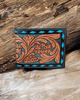 Outback King | Bi-Fold Wallet | Turquoise Buckstitch