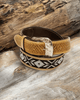 Outback King | Western Beaded Belt | Black & White