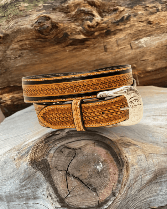 Outback King | Premium Western Belt | Studded Dots