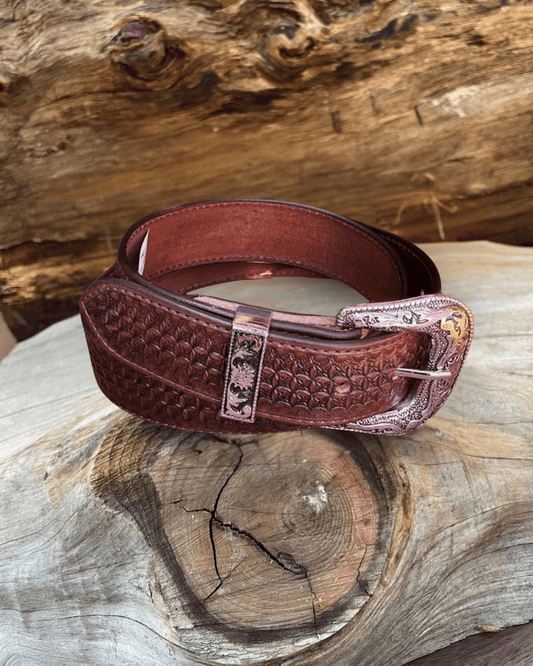 Outback King | Premium Western Belt | Snowdrops