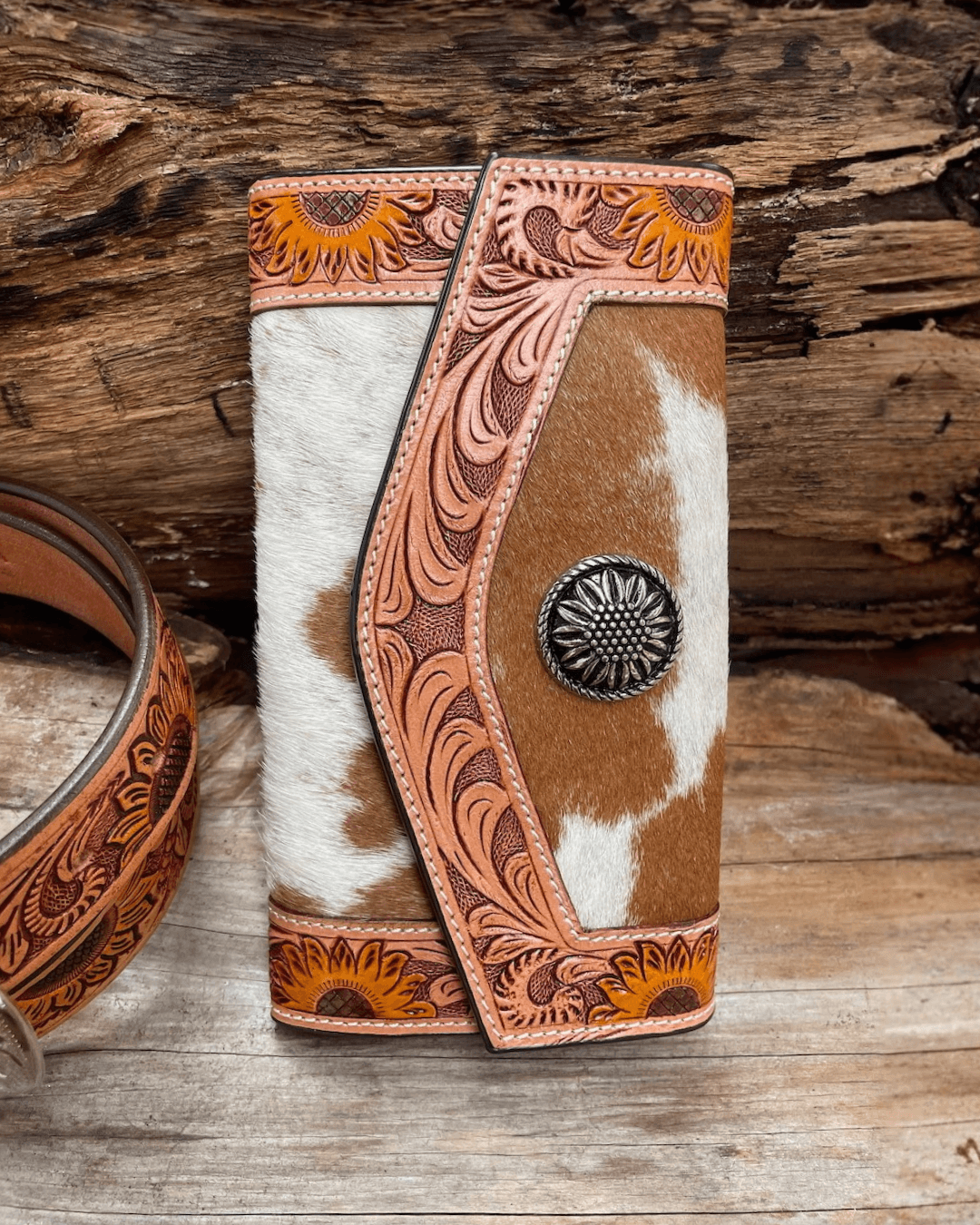 Outback King | Western Clutch Purse | Sunflower