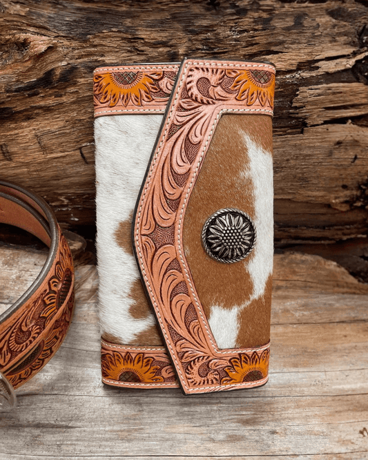 Outback King | Western Clutch Purse | Sunflower