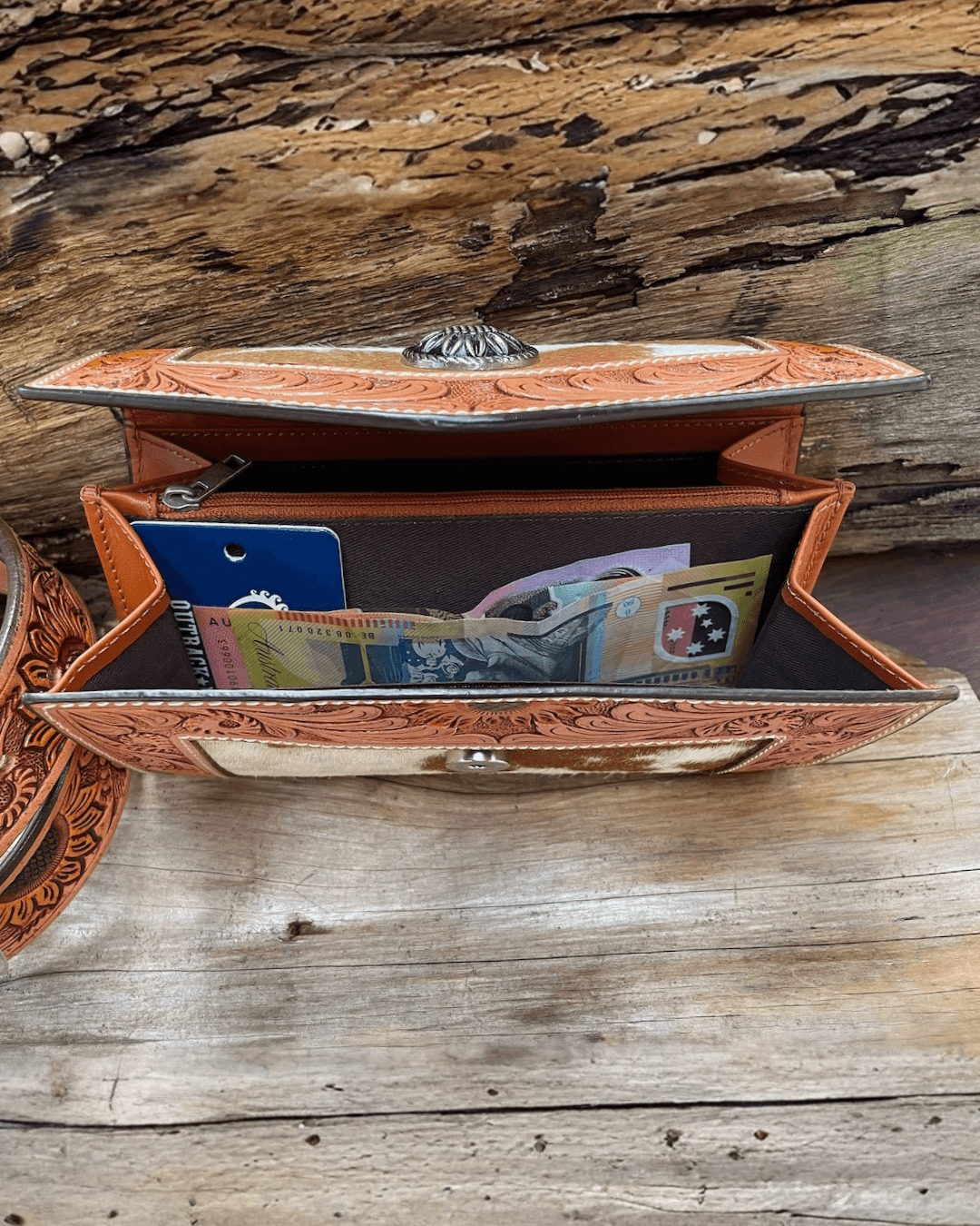 Outback King | Western Clutch Purse | Sunflower