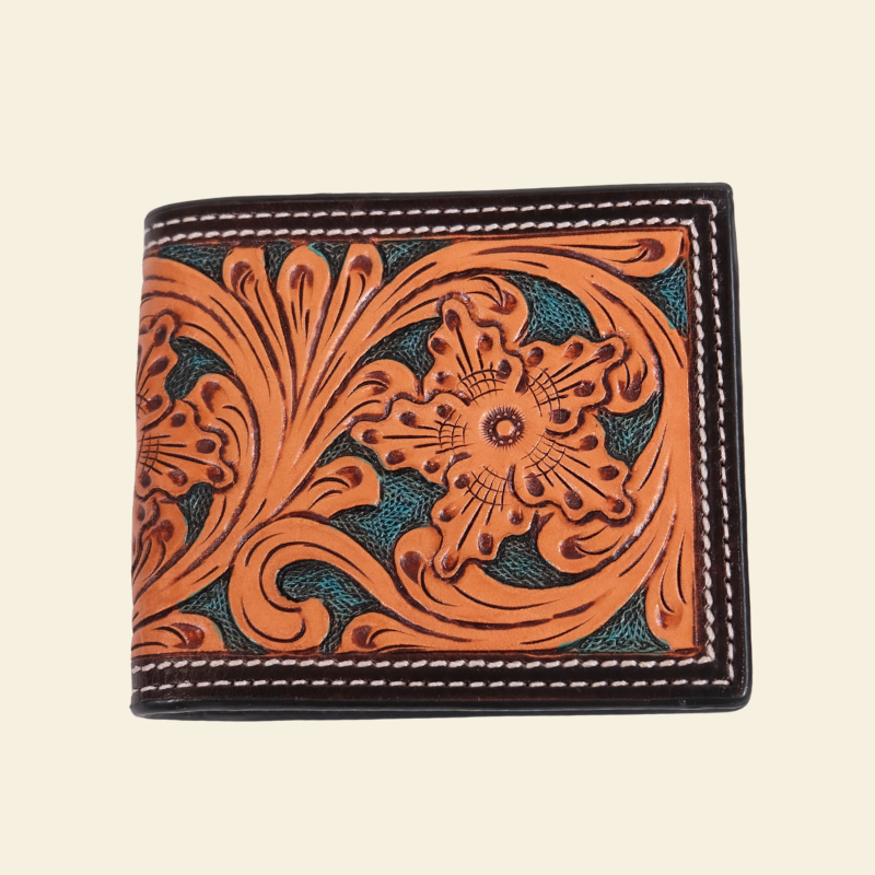 Outback King | Bi-Fold Wallet | Emerald Vine