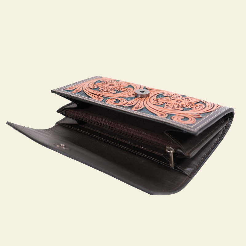 Outback King | Western Clutch Purse | Emerald Vine