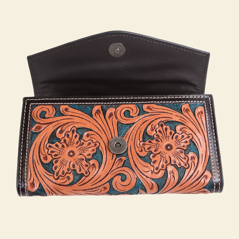 Outback King | Western Clutch Purse | Emerald Vine