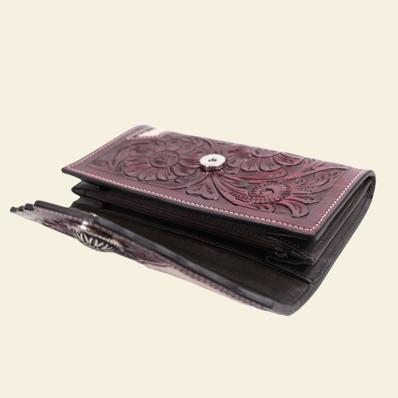 Outback King | Western Clutch Purse | Indian Cherry