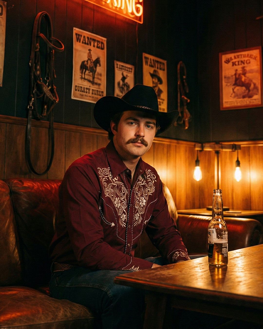 Outback King | Men’s Ranger Shirt | Crimson Burgundy