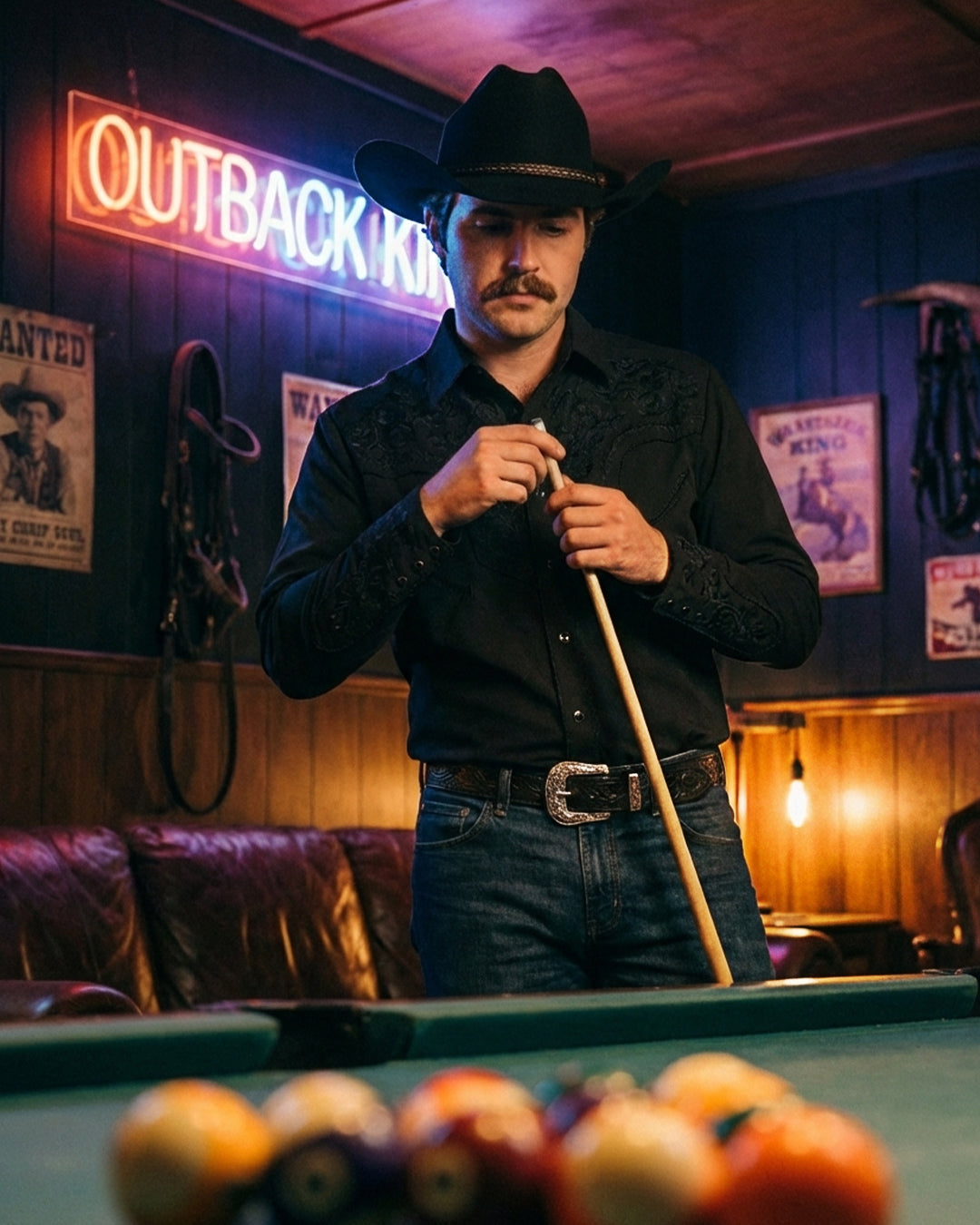 Outback King | Men's Ranger Shirt | Midnight Shadow