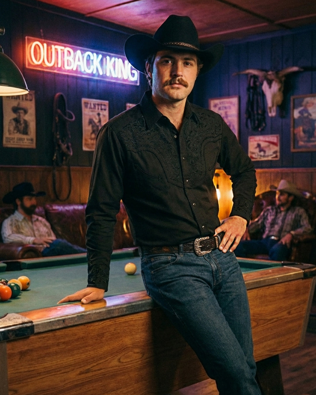 Outback King | Men's Ranger Shirt | Midnight Shadow