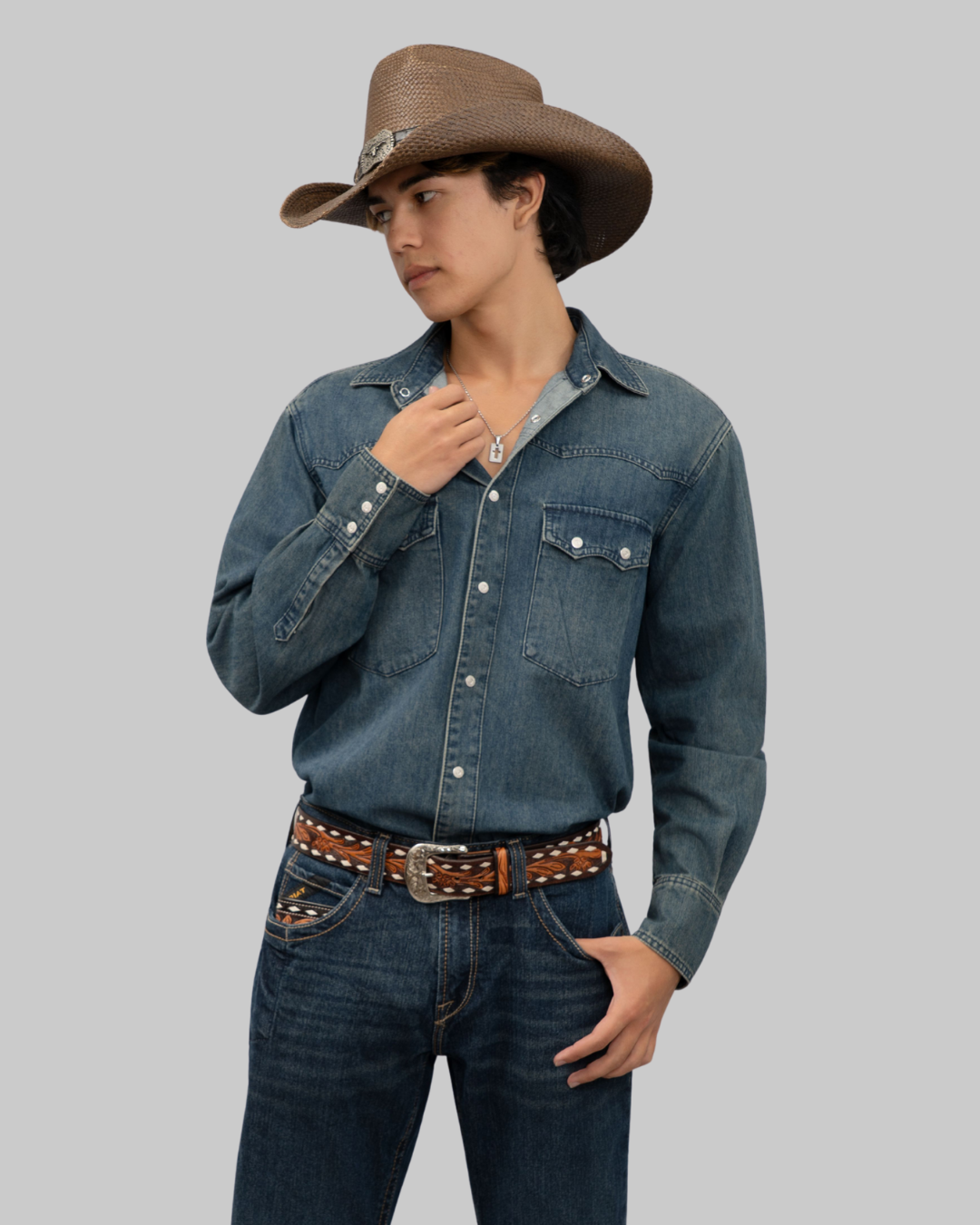 Outback King| Heritage Rancher Denim | Men's Western Shirt