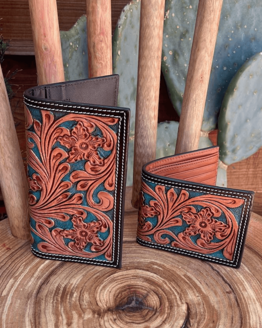 Outback King | Bi-Fold Wallet | Emerald Vine