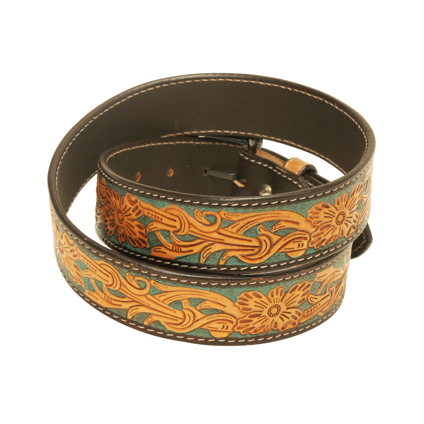 Outback King | Premium Western Belt | Emerald Vine