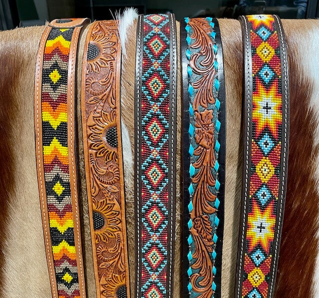 Outback King | Premium Western Belt | Turquoise Buckstitch